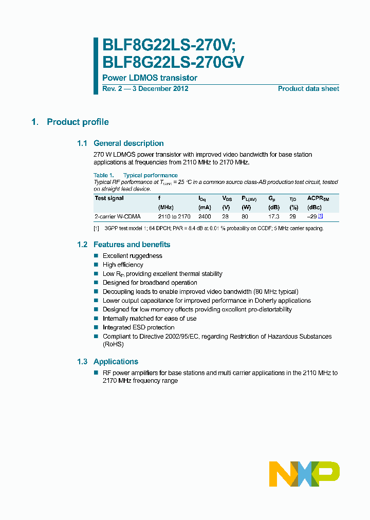 BLF8G22LS-270V_8505878.PDF Datasheet