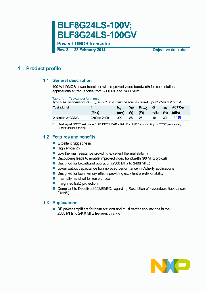 BLF8G24LS-100GV_8505880.PDF Datasheet