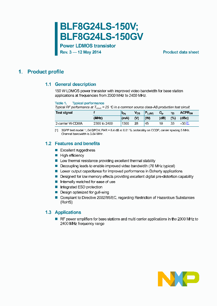 BLF8G24LS-150GV_8505882.PDF Datasheet