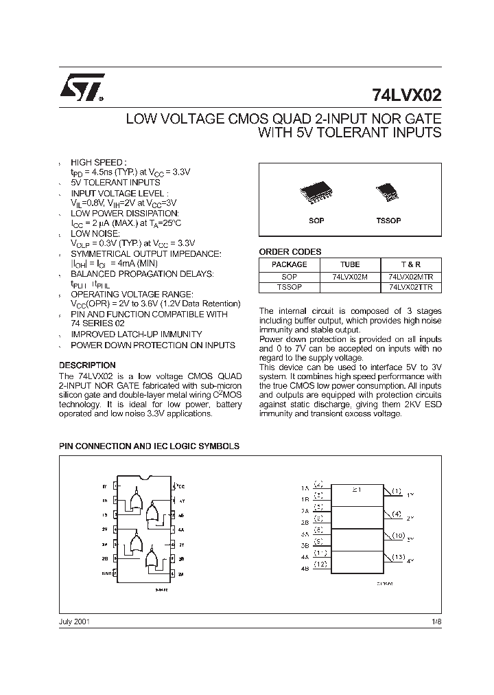 74LVX02TTR_8507832.PDF Datasheet