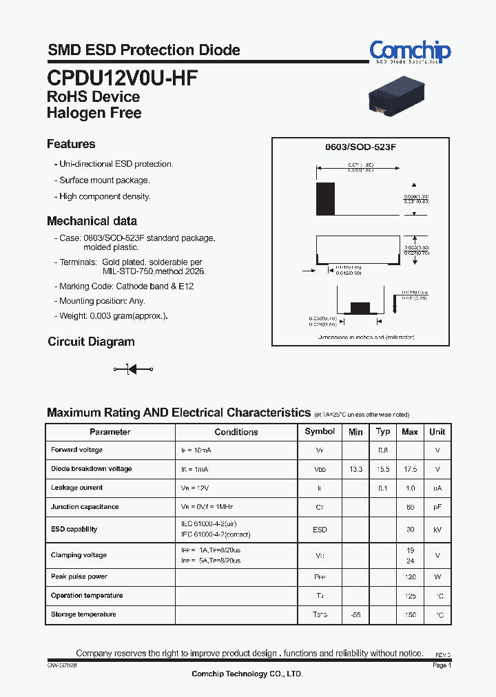 CPDU12V0U-HF_8508233.PDF Datasheet