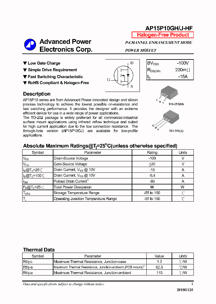 AP15P10GJ-HF_8509546.PDF Datasheet
