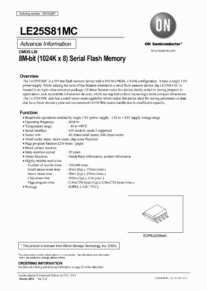 LE25S81MCTWG_8509473.PDF Datasheet
