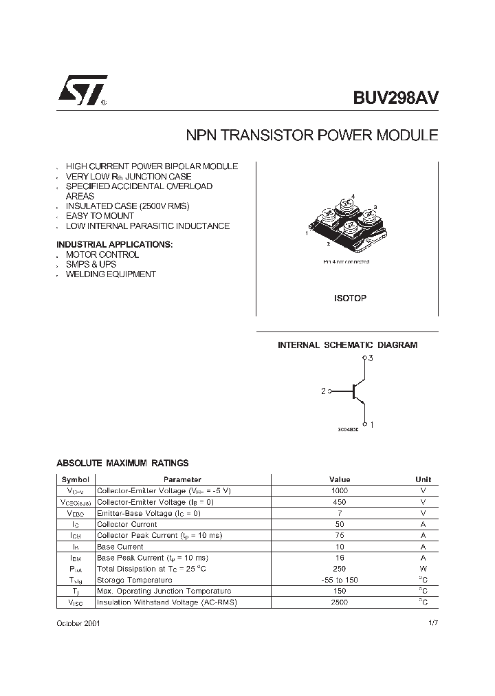 BUV298AV_8510336.PDF Datasheet