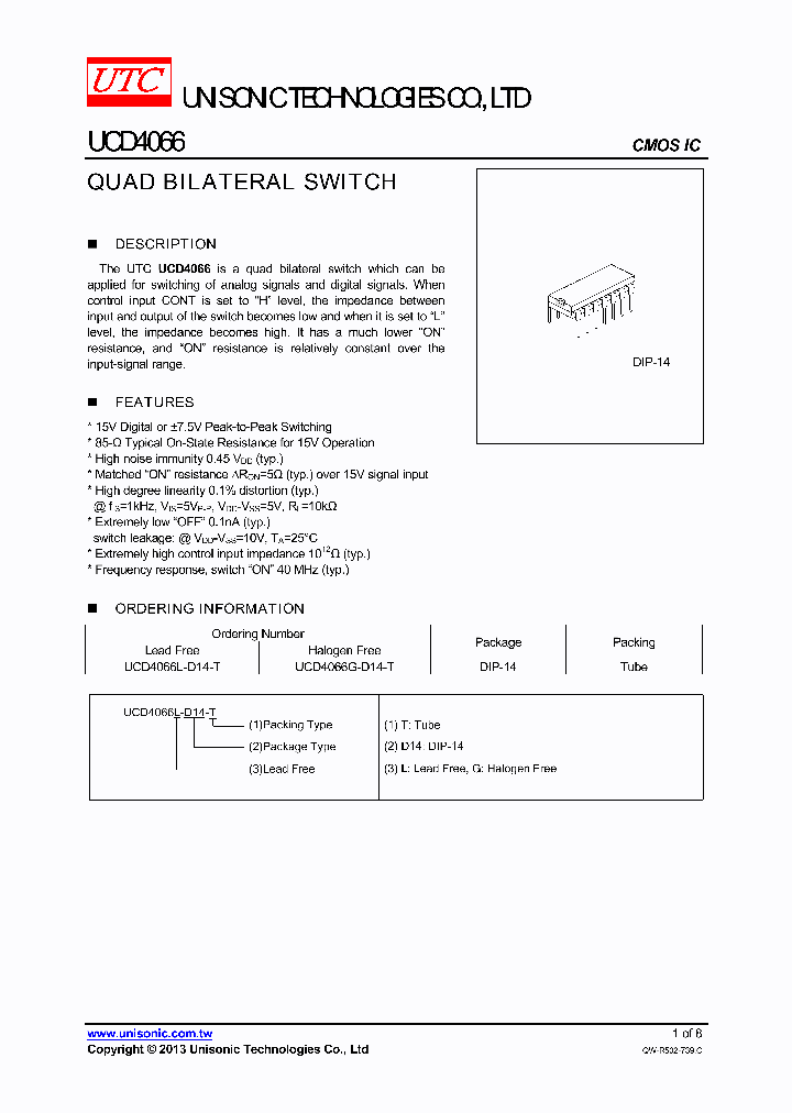 UCD4066L-D14-T_8510288.PDF Datasheet