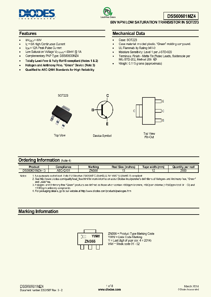 DSS60601MZ4-15_8510503.PDF Datasheet
