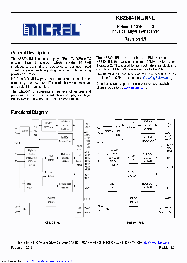 KSZ8041RNL-TR_8510653.PDF Datasheet