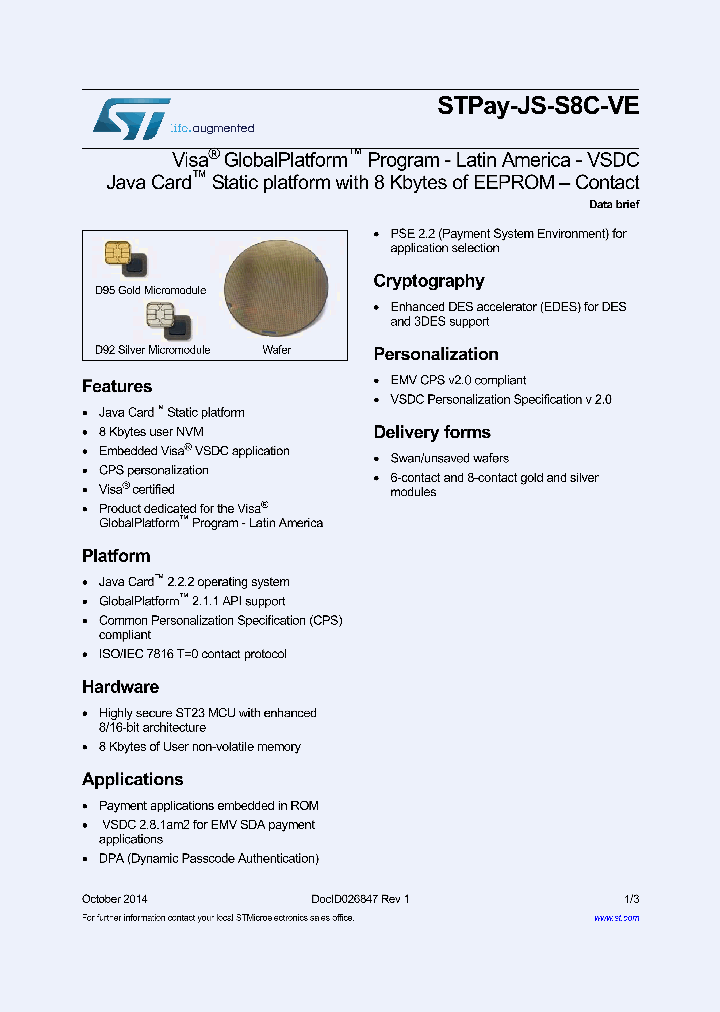 STPAY-JS-S8-CVE_8511372.PDF Datasheet