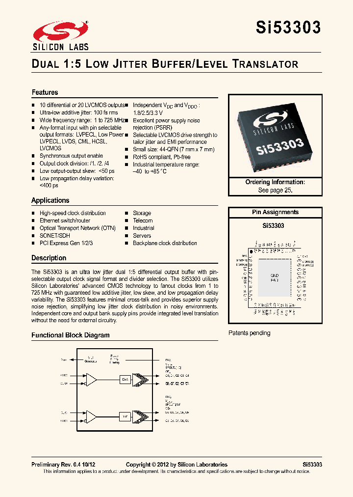 SI53303_8511020.PDF Datasheet