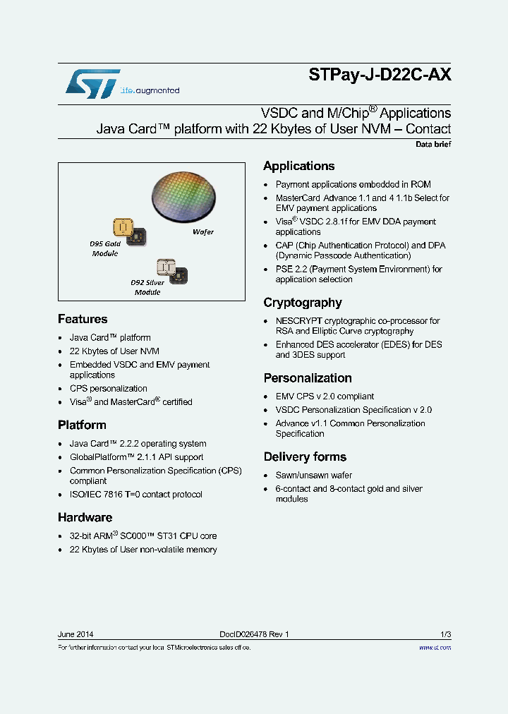 STPAY-J-D22-CAX_8511231.PDF Datasheet