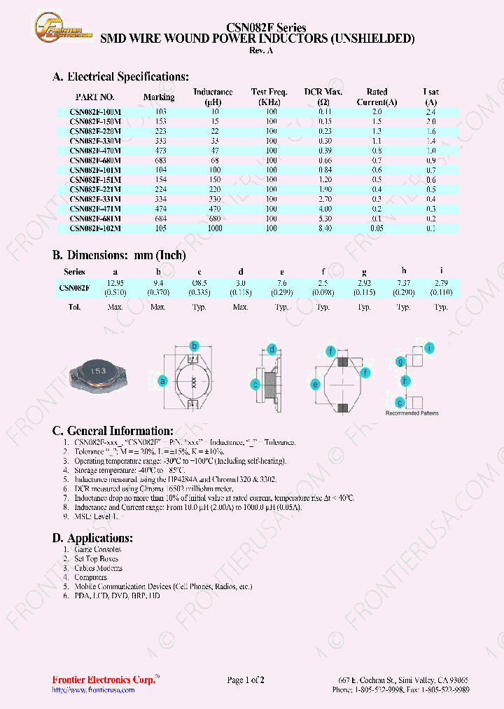 CSN084F150M_8511503.PDF Datasheet