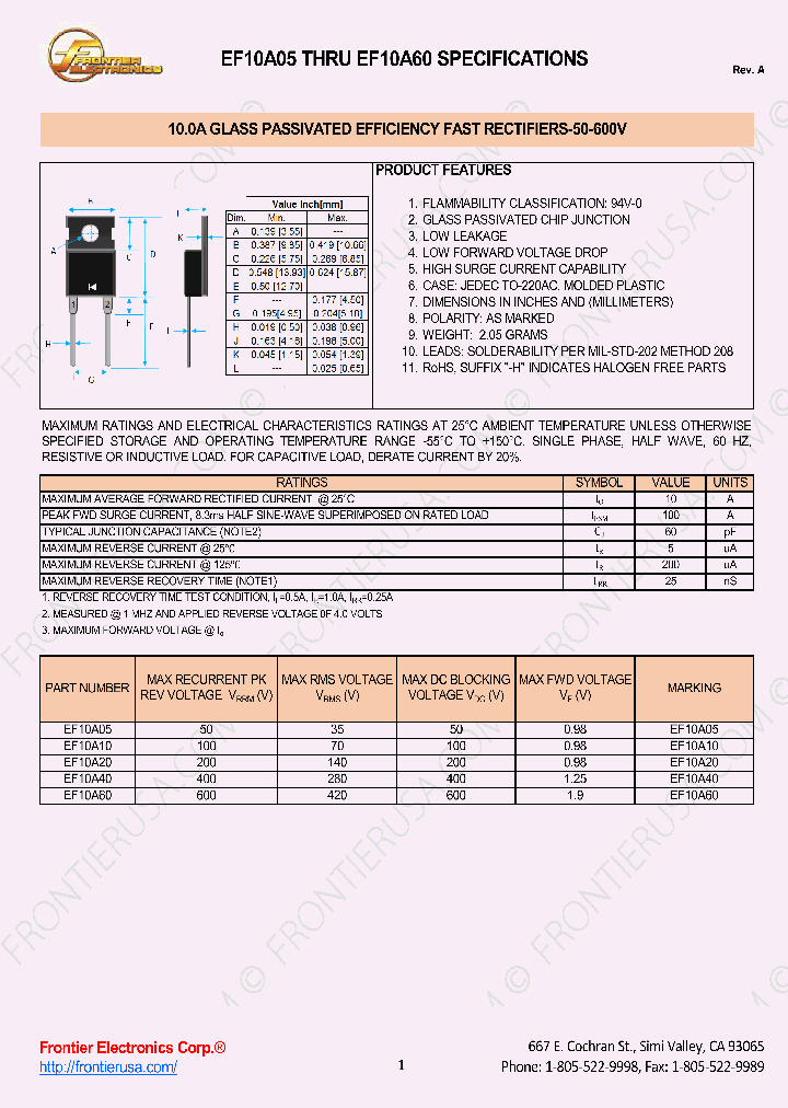 EF10A05_8511929.PDF Datasheet