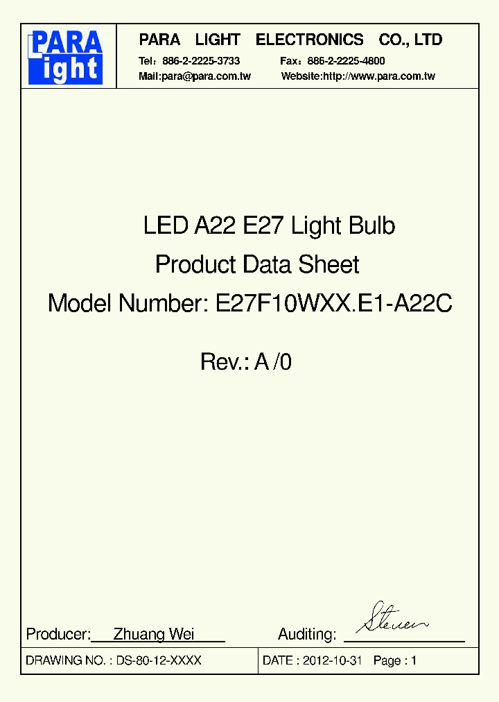 E27F10WXXE1-A22C_8512185.PDF Datasheet