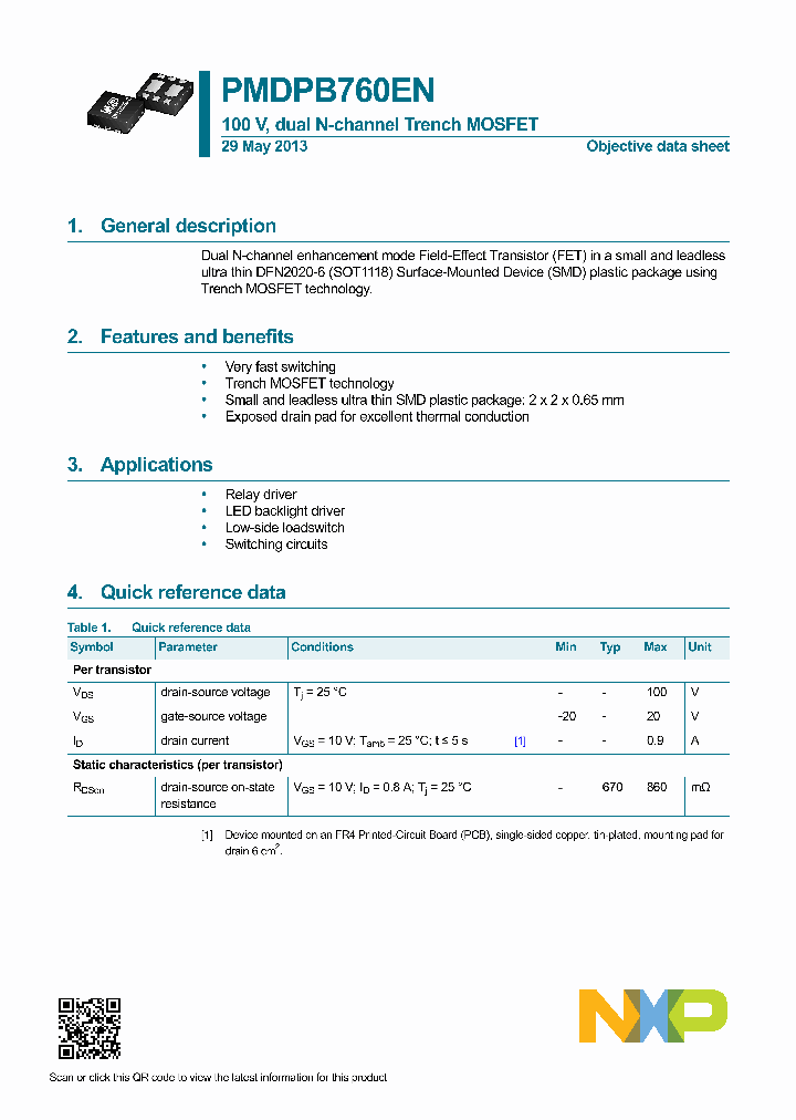 PMDPB760EN_8513811.PDF Datasheet