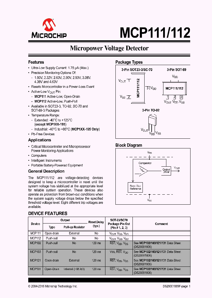 MCP111T-195IMB_8515110.PDF Datasheet
