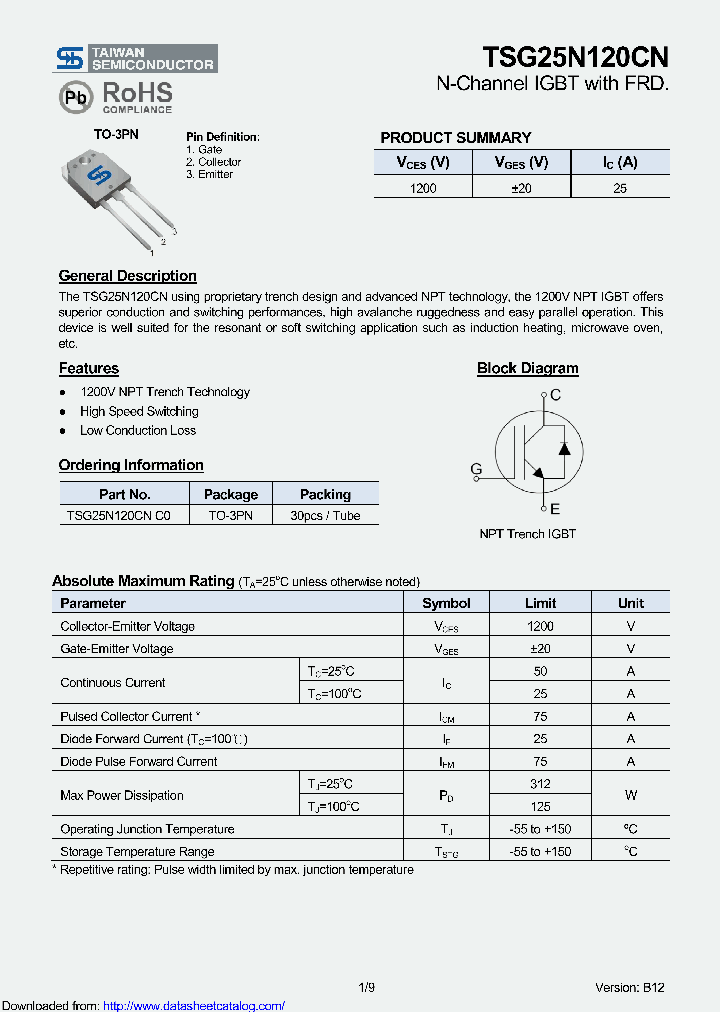 TSG25N120CN_8515668.PDF Datasheet