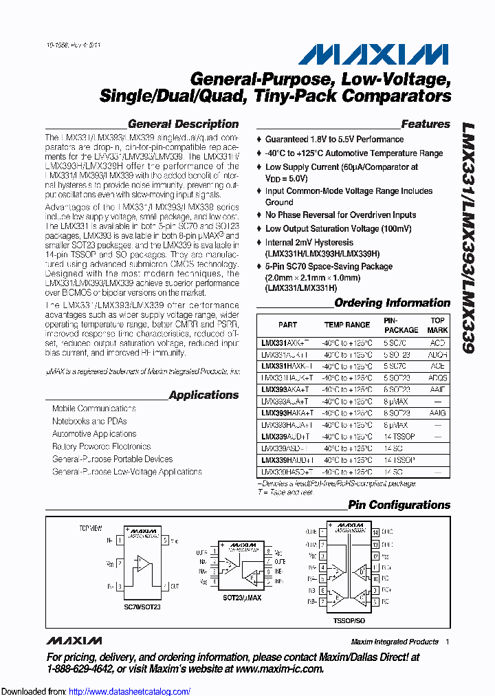 LMX331AUKC7ZW_8516710.PDF Datasheet