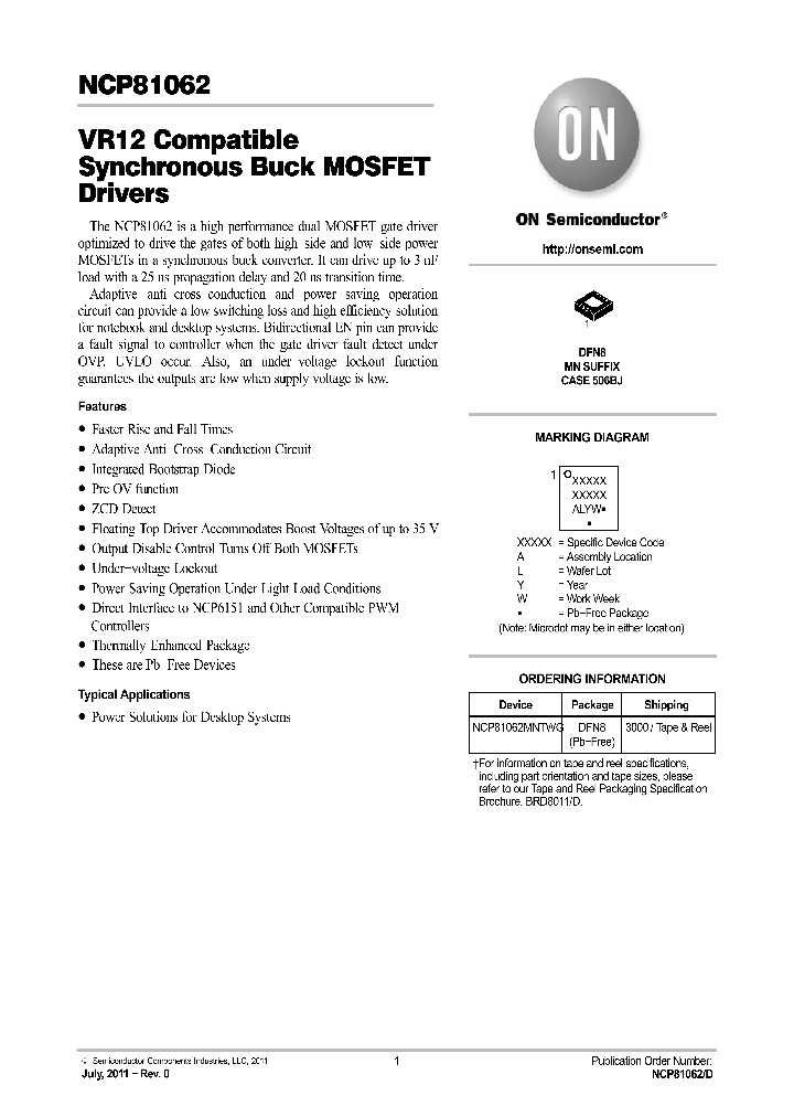 NCP81062_8518502.PDF Datasheet