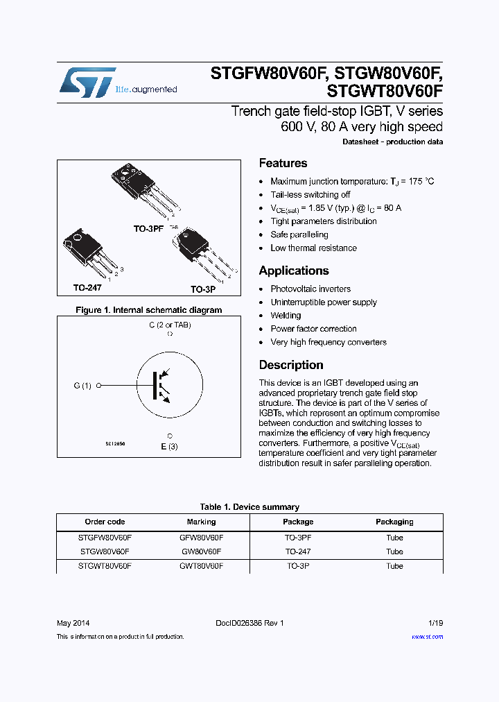 STGWT80V60F_8518443.PDF Datasheet