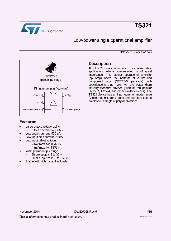 TS321IYLT_8518631.PDF Datasheet