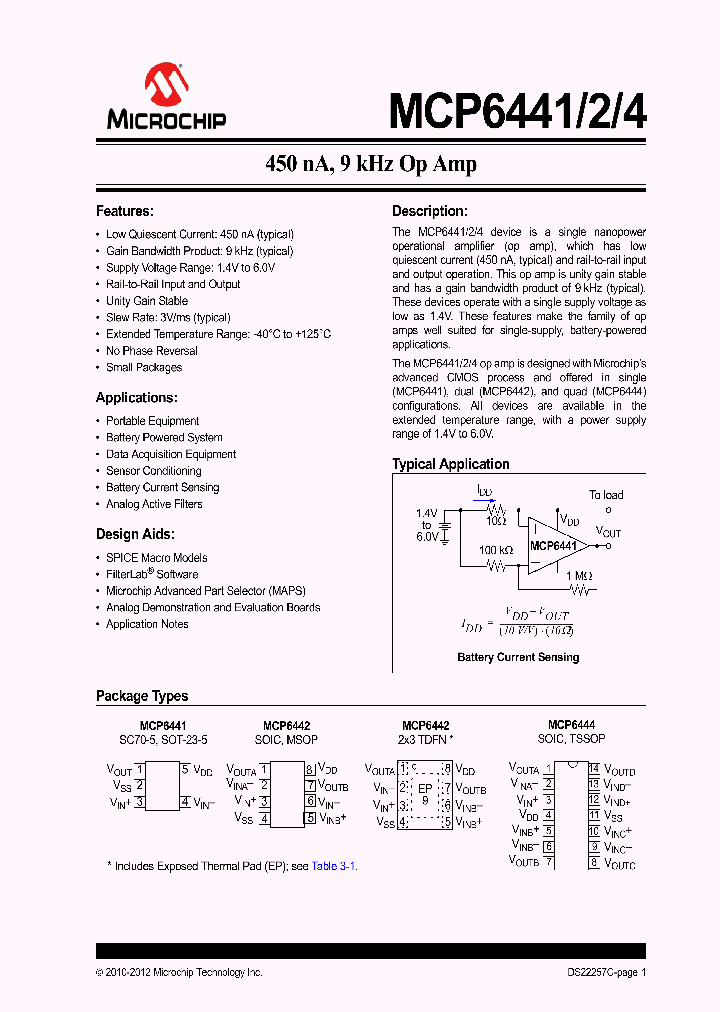 MCP6441-12_8519102.PDF Datasheet