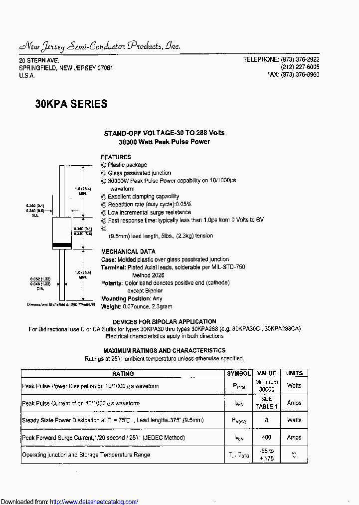 30KPA54A_8519518.PDF Datasheet