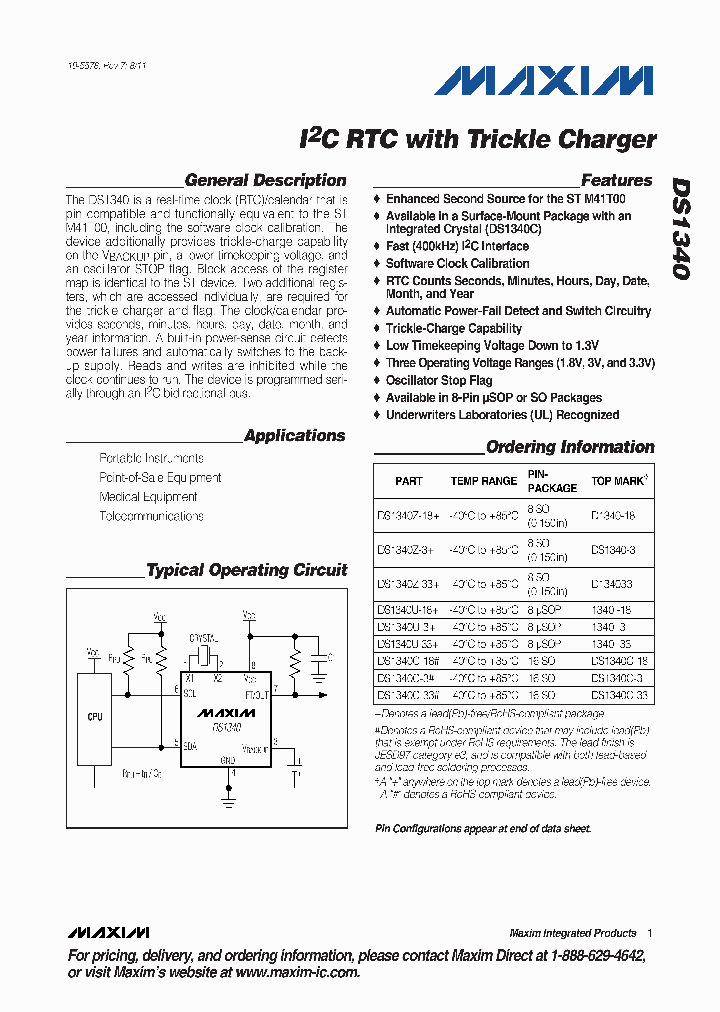 DS1340_8519945.PDF Datasheet