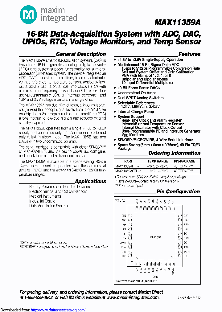 MAX11359A_8520314.PDF Datasheet