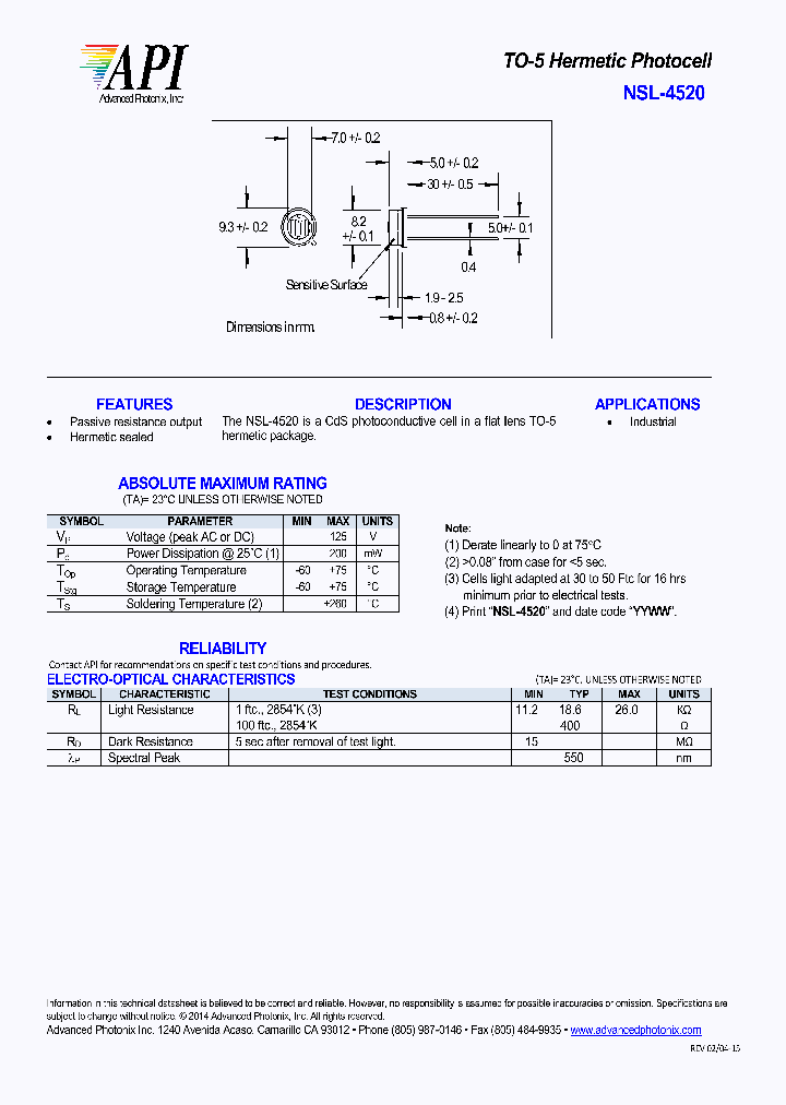 NSL-4520_8522508.PDF Datasheet