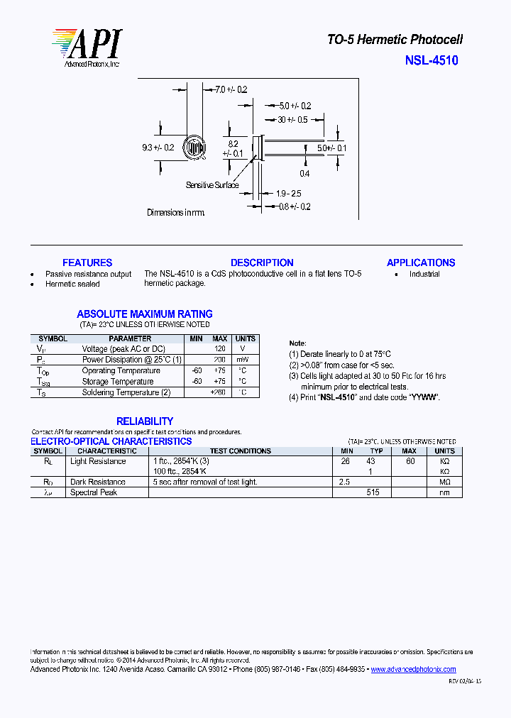 NSL-4510_8522506.PDF Datasheet