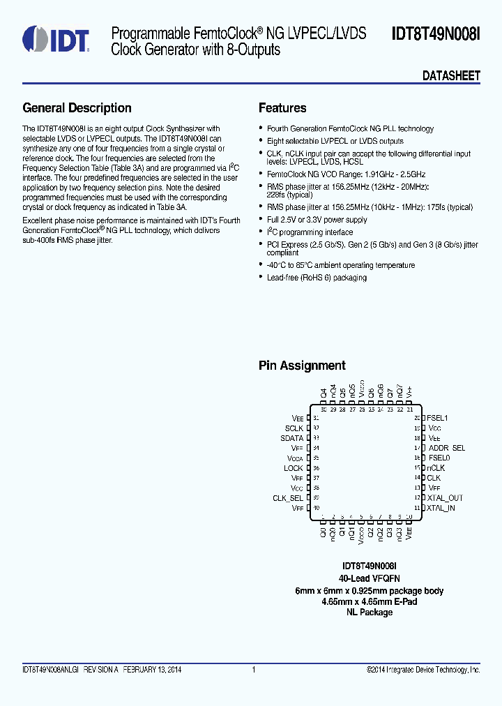 IDT8T49N008I_8524168.PDF Datasheet