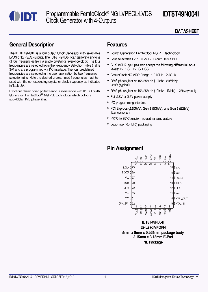 IDT8T49N004I_8524166.PDF Datasheet