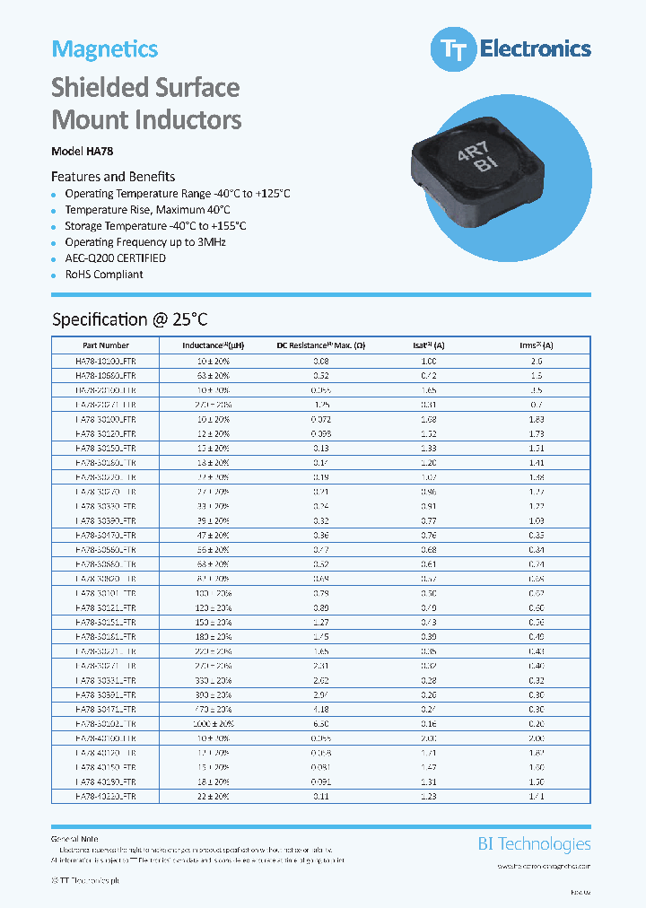 HA78-456R8LFTR_8525478.PDF Datasheet