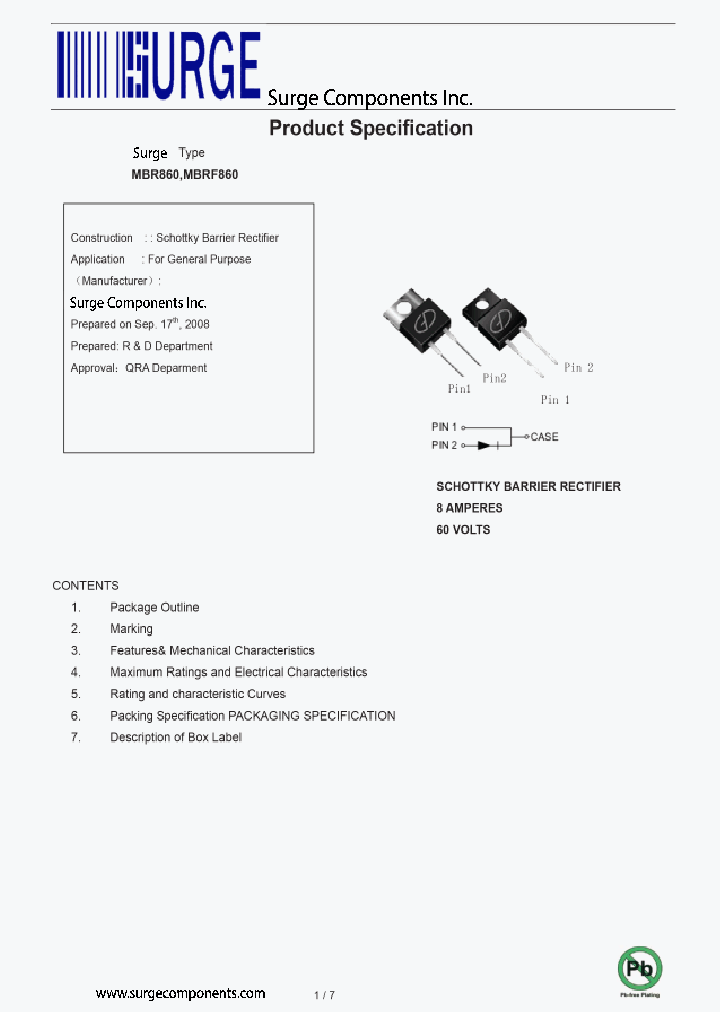 MBR860_8525801.PDF Datasheet