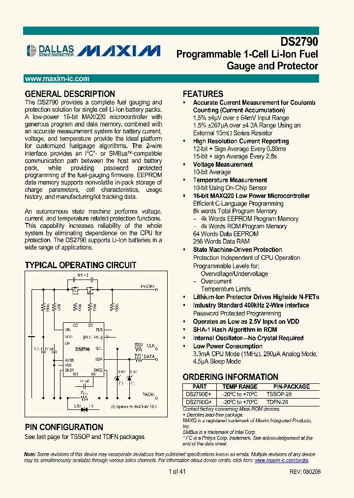 DS2790G_8526045.PDF Datasheet