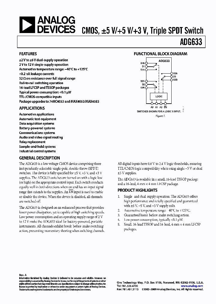 ADG633YCP-REEL7_8527239.PDF Datasheet