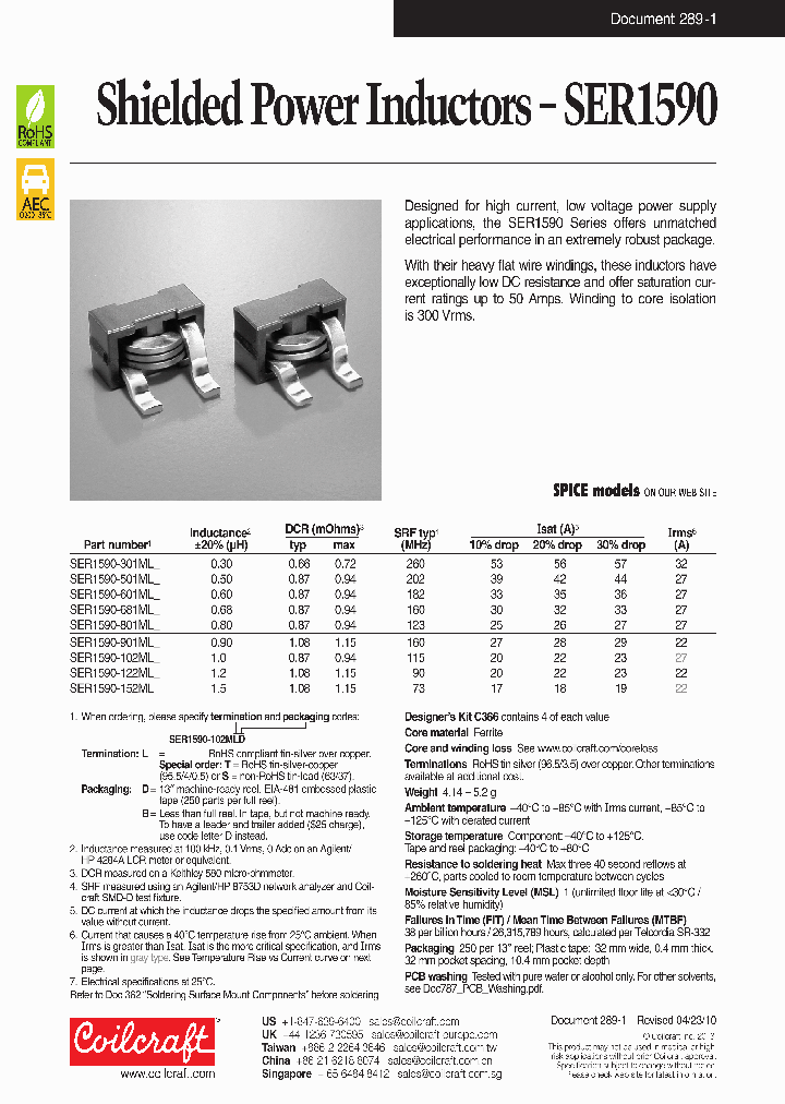 SER1590-501MLB_8528175.PDF Datasheet