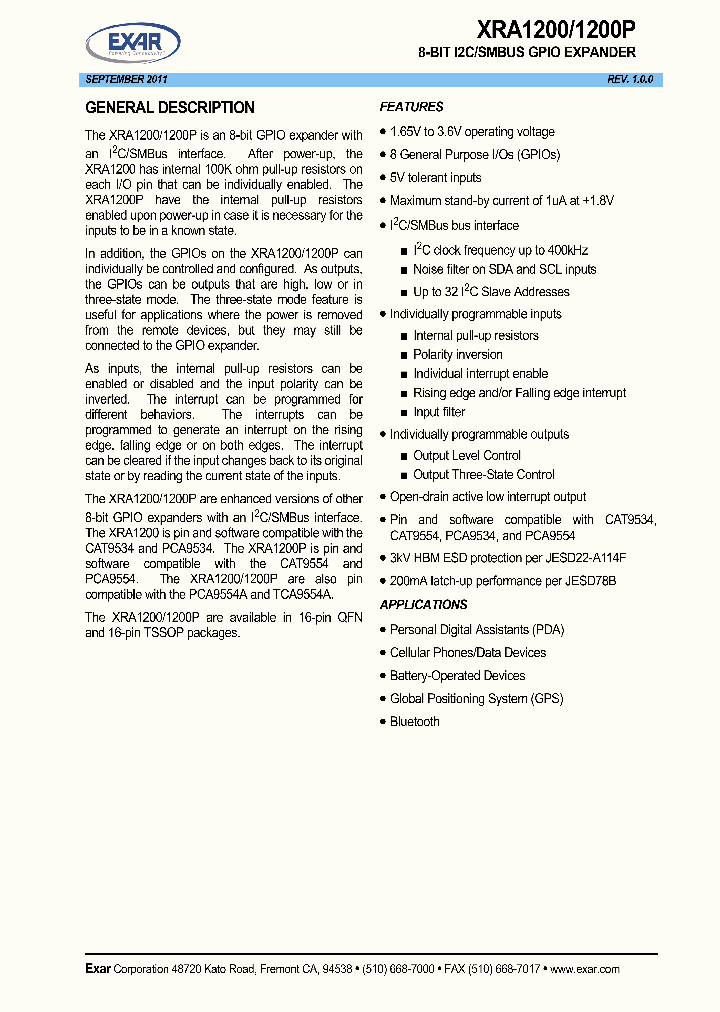 XRA1200PIL16-F_8528654.PDF Datasheet