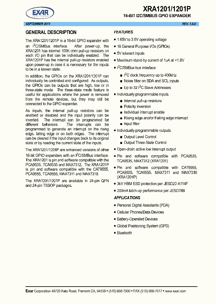 XRA1201PIL24TR-F_8528659.PDF Datasheet
