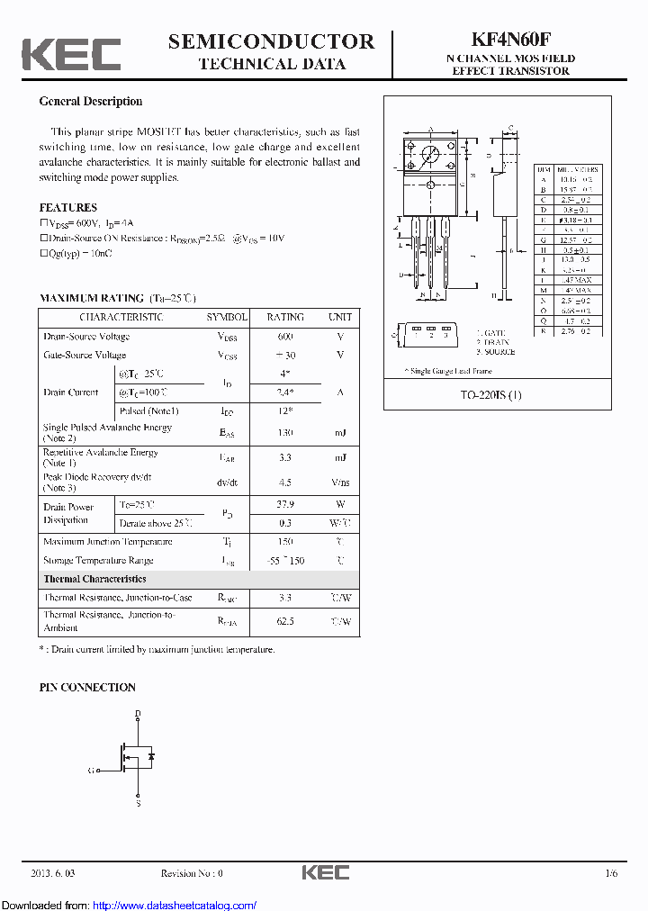 KF4N60F_8528333.PDF Datasheet
