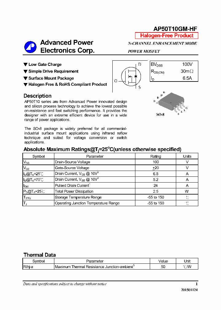 AP50T10GM-HF-16_8529236.PDF Datasheet