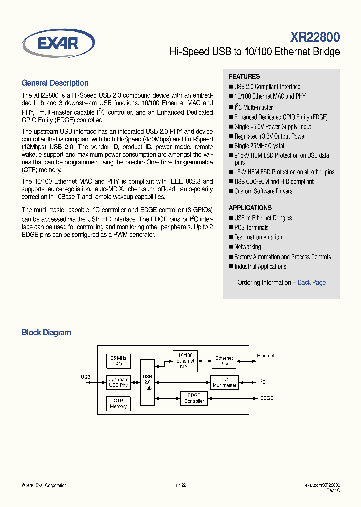 XR22800IL32TR-F_8529966.PDF Datasheet