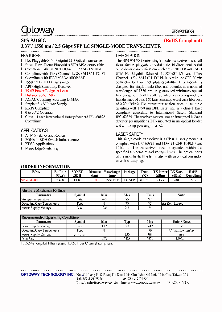 SPS-93160G_8529935.PDF Datasheet