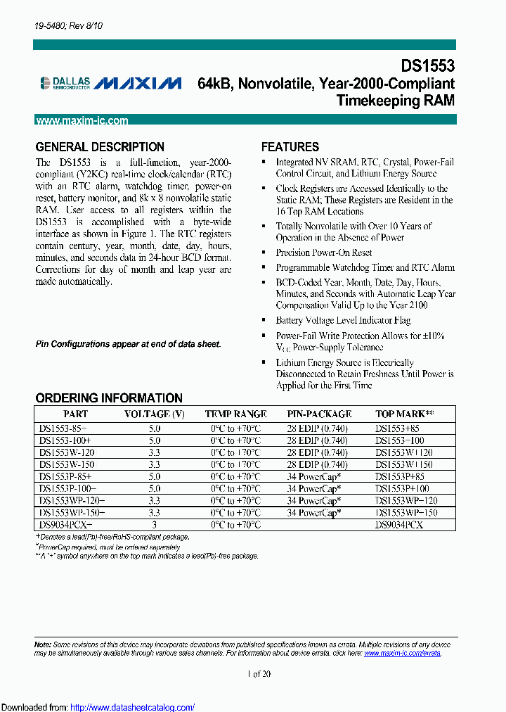 DS1553P-85_8531088.PDF Datasheet