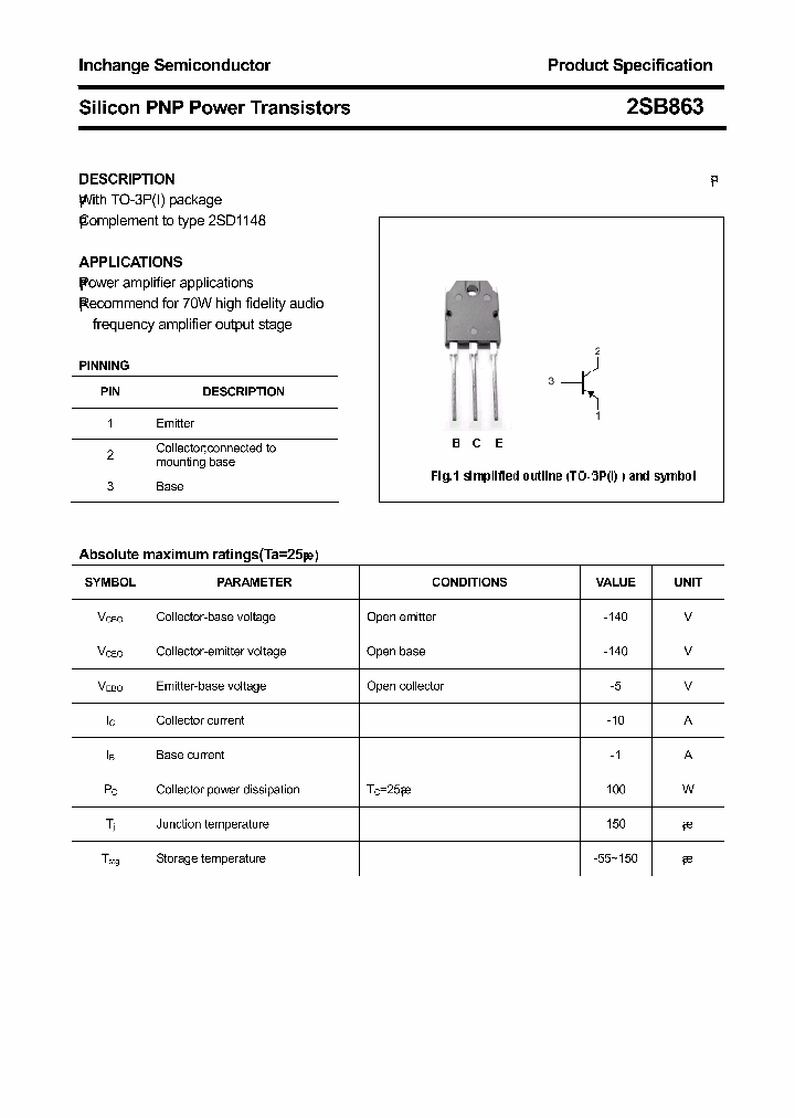 2SB863_8531676.PDF Datasheet