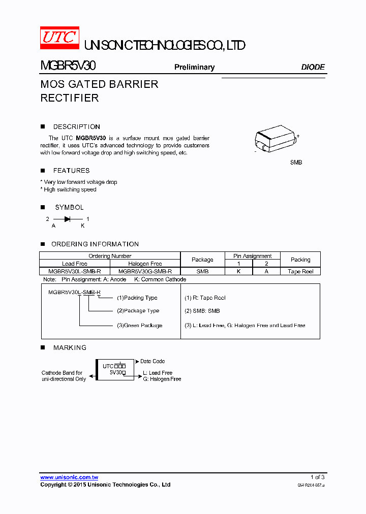 MGBR5V30L-SMB-R_8532098.PDF Datasheet