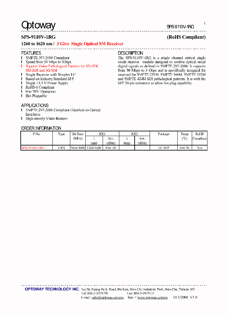 SPS-9110V-1RG-15_8532782.PDF Datasheet