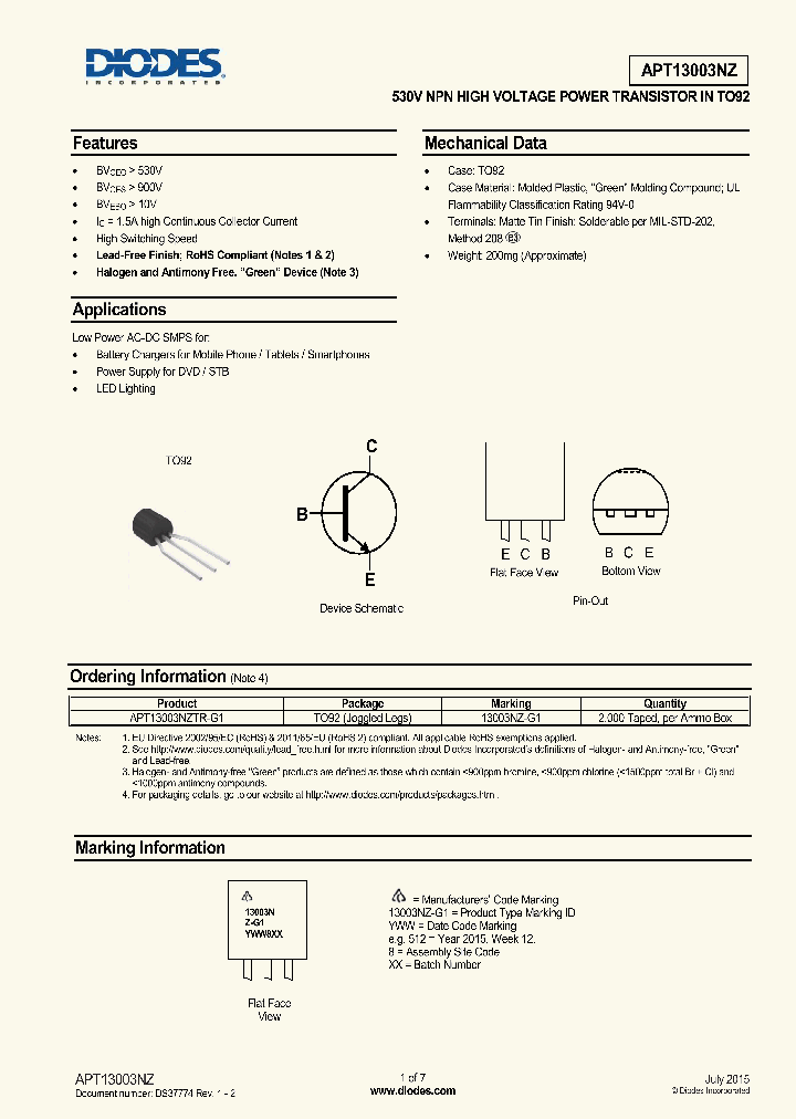 APT13003NZTR-G1_8533493.PDF Datasheet