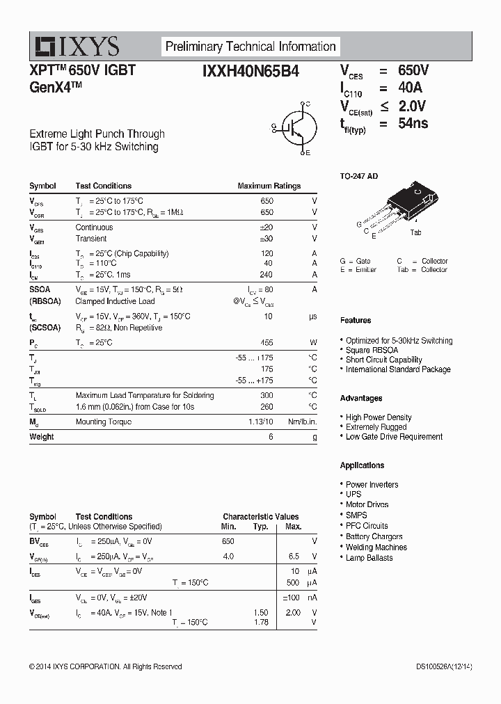 IXXH40N65B4_8533817.PDF Datasheet