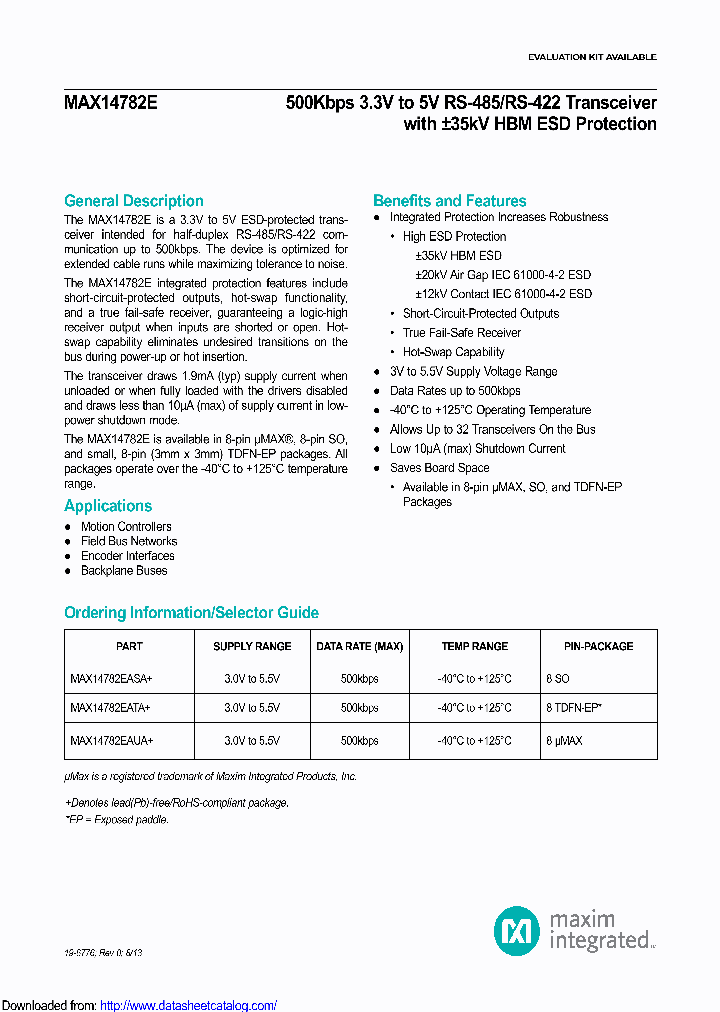 MAX14782EAUAT_8535350.PDF Datasheet